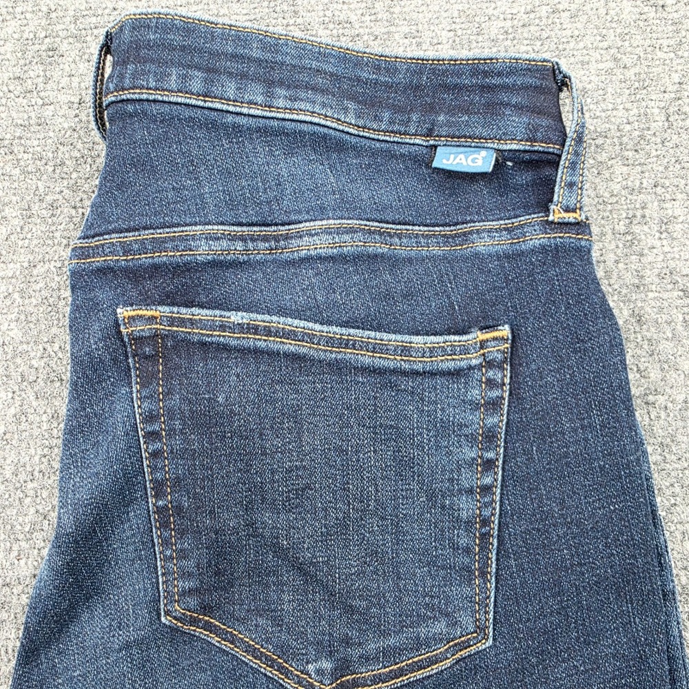 JAG Eloise Boot Jeans Dark Wash Flare‎ Raw Hem Women's Size 8 30